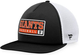 Majestic Mens Majestic Black/White San Francisco Giants Foam Trucker Snapback Hat at Nordstrom