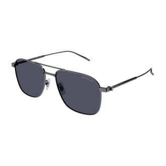 Montblanc MB0214S 008 Ruthenium/Blue