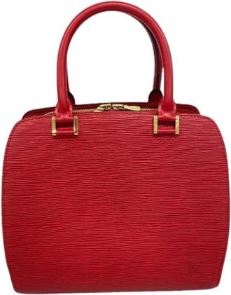 Louis Vuitton Pre-owned Handbag - Dames - Vintage Handtas - Rood - ONE Size - Leer - Vintage