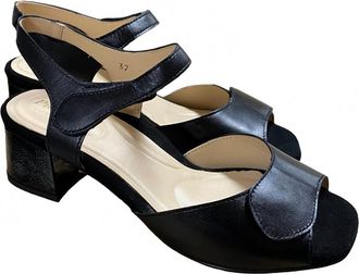 PieSanto Womens Block Heel Sandal In Grafito