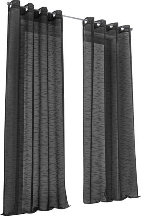 Kutti Heimtextilien Vorhang »Celtic« Ösen 1 Stk. tlg. Gardine halbtransparent, Leinenoptik, Effektgarn