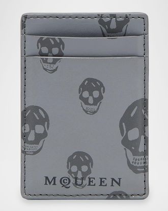 Alexander McQueen Mens McQueen Magnetic Card Holder