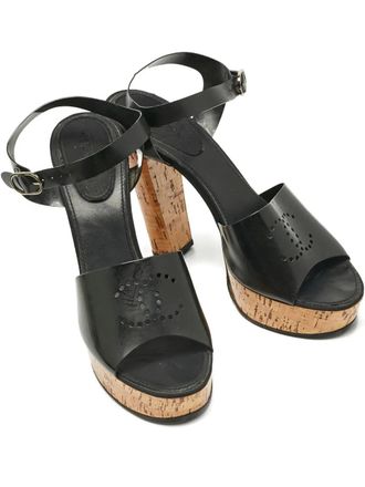 Chanel Jelly platform sandals Jelly 12 cm - Black