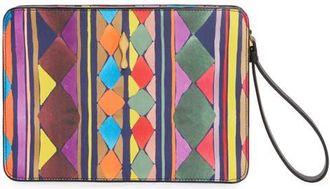 Christian Louboutin Small Bettina Leather Wristlet in Multi/Gold at Nordstrom