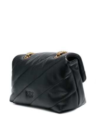 Pinko Womens Shoulder Bag Mini Love Puff Black Leather