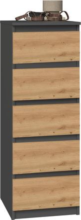 Topeshop Venice - C&oacute;moda 5 Cajones - 45x40x111 - Muebles De Almacenaje