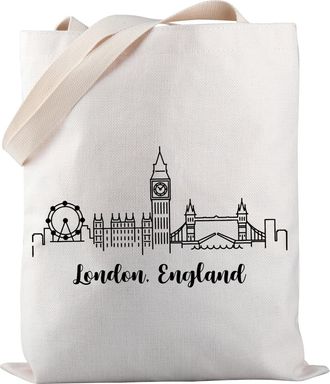 Generic England London Travel Tote - World Traveler Gift Vacation Bag