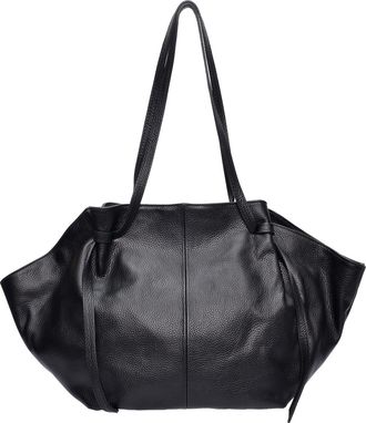 Roberta M Zwart Rundleer Tas