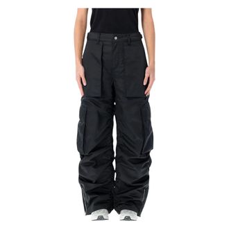 Nike Dames, Broeken, Zwart, Maat: S Leer