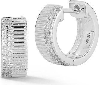Glaze Jewelry Small Cubic Zirconia Hoop Earrings in Silver at Nordstrom Rack