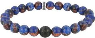 Geoffrey Beene Mens Semiprecious Stone Beaded Stretch Bracelet in Blue at Nordstrom Rack