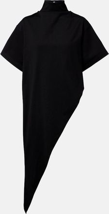 Alaia Ala&iuml;a Asymmetric cotton jersey T-shirt