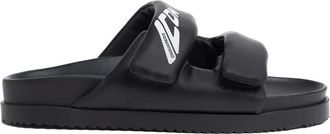 Dsquared2 Sandali slides con stampa Icon - Nero