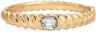 Ettika Twisted Baguette Cuff Bracelet in Gold at Nordstrom Rack