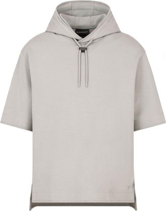Emporio Armani BOXY FIT SS HOODIE Size: S, colour: GREY