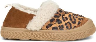 Voile Blanche Sneakers senza lacci con stampa leopardata - Marrone
