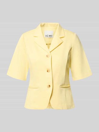 Ichi Blazer mit Viskose-Anteil Modell Kate in Pastellgelb, Gr&ouml;&szlig;e XXL