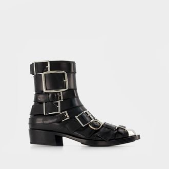 Alexander McQueen Boxcar Boots