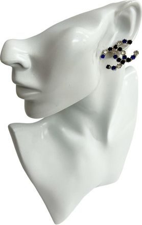 Chanel gold blue Metal Stud Earrings (Pre-Owned)