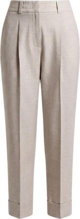 PESERICO Tapered Broeken - Dames - Broeken - Beige - M - Broeken