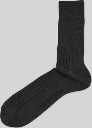 Falke Strümpfe mit Bio-Baumwolle Modell MILANO in Anthrazit, Größe 39/40