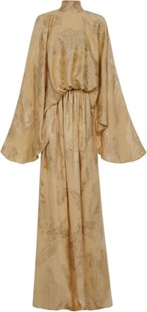 Taller Marmo Abito lungo Lamarr a collo alto - Oro