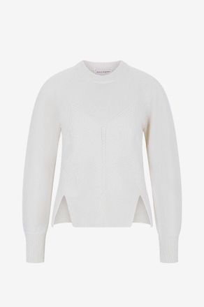 Alexander McQueen Pullover aus Wolle und Kaschmir Korsett