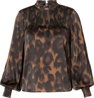 Yest Womens Clarity Blouse In Warm Taupe