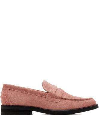 Duke and Dexter Su&egrave;de loafers - Roze
