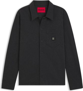 HUGO BOSS Oversized-fit shirt in a cotton blend