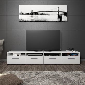 Vicco Mueble Bajo Para Tv Diego, Blanco, 95 X 38 Cm
