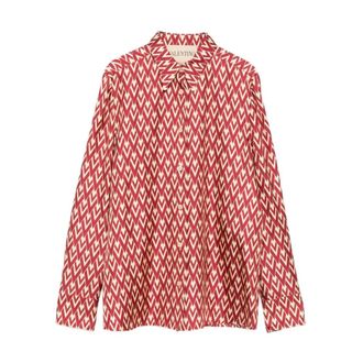 Valentino Garavani Shirts, female, Red, Size: 2XS Red Shirt Collection