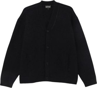 Emporio Armani Ub 109 Cardigan - Heren - Vesten - Blauw - XL - Truien & Vesten