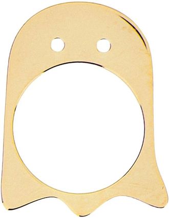Aliita Plano Fantasma Ring - Dames - Ringen - Geel - 52 MM - Leer - Accessoires