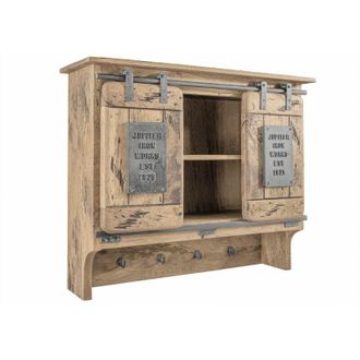 Massivmoebel24 railway 360 mensola in legno di mango - laccato / Sbiancato 90x30x75