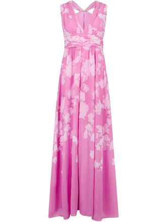 Liu Jo floral-print dress - women - Polyester/Viscose - 40 - Pink