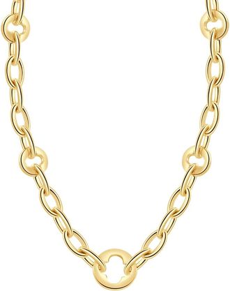 Pompeii3 14k Yellow Gold Womens 24 Chain Necklace 32.1 Grams 9.5mm Thick