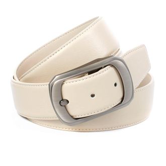 Anthoni Crown Lederg&uuml;rtel ANTHONI CROWN, Damen, Gr. 80, beige, Leder, unifarben, G&uuml;rtel Lederg&uuml;rtel, mit matter Schliesse, im zeitlosen Look