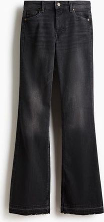 H&M Flared High Jeans in Dark Gray at Nordstrom, Size 10