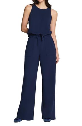 Spanx AirEssentials French Rib Jumpsuit in Timeless Navy at Nordstrom, Size X-Large