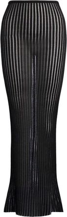 Dondup Slim Lurex Knit Skirt - female - Dondup - Maxi Skirts - Black - S - Skirts