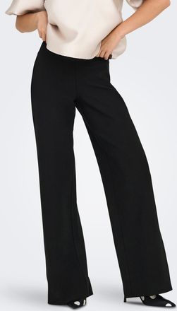 Only Schlupfhose ONLY ONLCLEVER LIFE HW WIDE PANT PNT, Damen, Gr. XS, L&auml;nge 32, schwarz, Interlock, Obermaterial: 94% Polyester, 6% Elasthan, unifarben, la