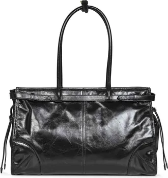 Prada Womens Handbag Bonnie Black Calf Leather Handbags Hand Bags