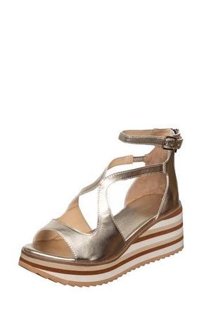 Antelope Pascale Platform Wedge Sandal in Champagne at Nordstrom Rack, Size 10