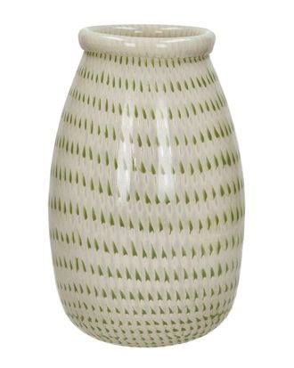 BIDKhome Bidkhome Camou Glass Vase 9.3In