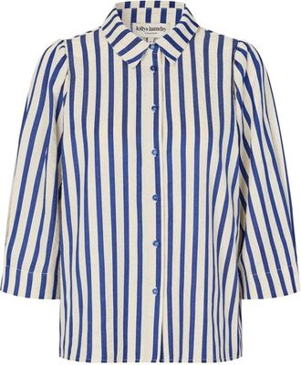 Lollys Laundry Shirt - Dames - Overhemden - Blauw - XL - Overhemden