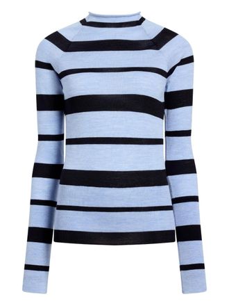 Proenza Schouler Gia top - women - Wool/Silk - M - Blue