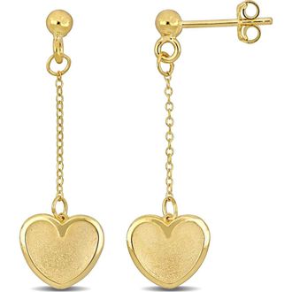 Delmar Heart Drop Earrings in Gold at Nordstrom Rack