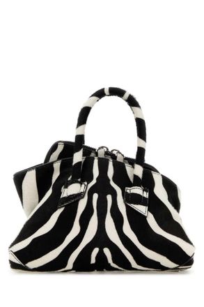 The Attico BlackWhite La Passeggiata Mini Satchel