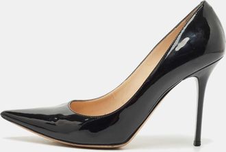 Jimmy Choo London Black Patent Leather Abel Pumps